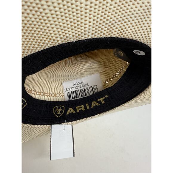 Ariat Youth Bangora Straw Cowboy Hat Golden Brown L